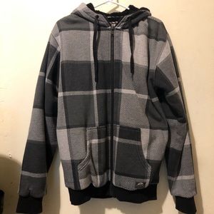 Vans mens zip up hoodie